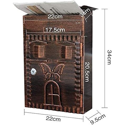 LSDRALOBBEB Mail Boxes Wall Mounted Mailbox Parcel Box Outdoor India | Ubuy