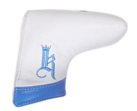 Links and Kings White/Royal Blue Blade Putter Headcover | SidelineSwap