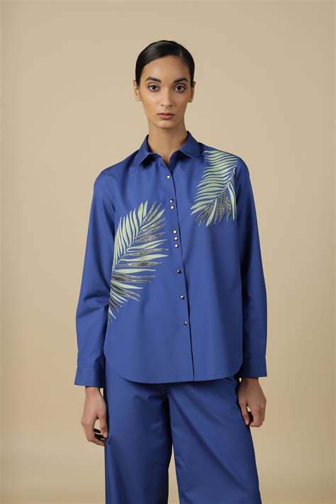 Shahin Mannan - Big Leaf Flared Pants - Elahe