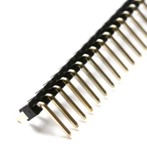 40 Pin 2.54mm Pin Header Single Row Pin Male งอ | Shopee Thailand