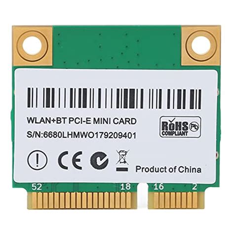 Mini PCIE WiFi Card, 2400Mbps Wireless Card BT5.2 MU-MIMO Mini PCIe Wi ...