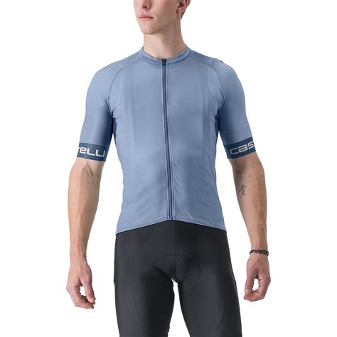 Castelli Entrata VI Fietsshirt met Korte Mouwen Heren - light steel ...
