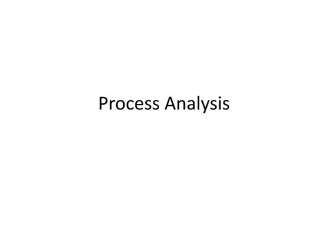 Image result for Process Analysis Video