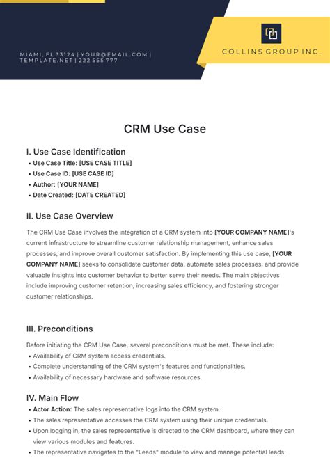 Image result for Use Case Description Template