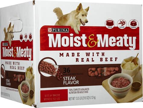 Amazon.com: Moist & Meaty Chopped Burger by Nestle Purina Petcare : Pet ...