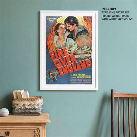 Fire Over England Old Movie Poster: Buy Movie Posters Online – Dessine Art