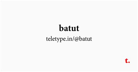 @batut — Teletype