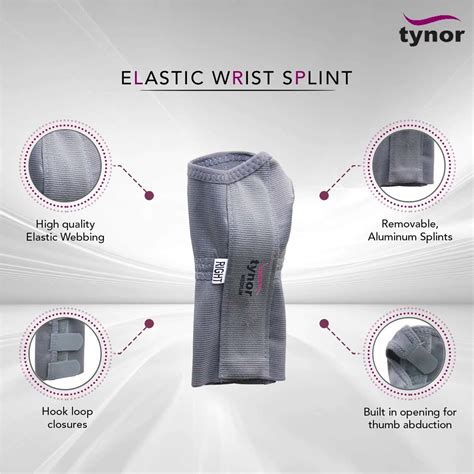 Buy TYNOR E 01 ELASTIC WRIST SPLINT LEFT SIZE XL Online & Get Upto 60% ...