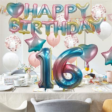 16th Birthday Balloon 16th Birthday Decorations | Ubuy India