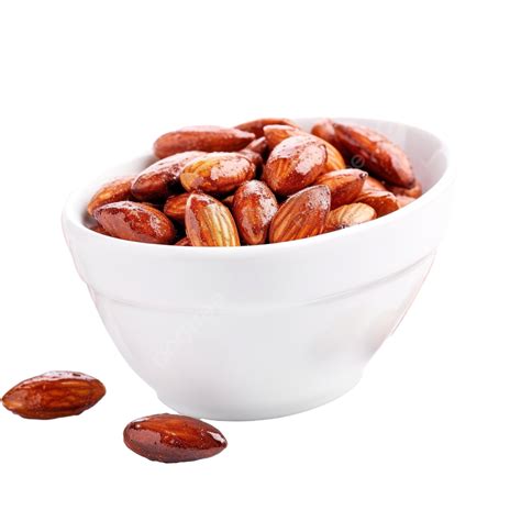Christmas Cinnamon Roasted Almond In A White Ceramic Bowl, Food Table ...