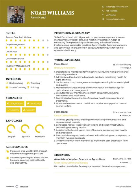 10+ Farm Hand Resume Samples & Templates for 2025
