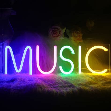 Buy THE PARTY PLANET Neon Light Music Light Sign For Wall Decoration ...