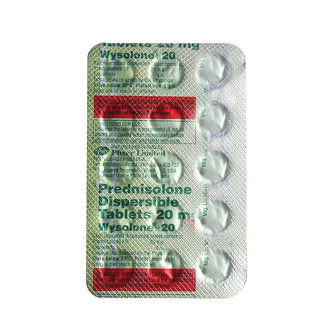 Wysolone DT 20 Tablet 15's Price, Uses, Side Effects, Composition ...