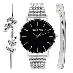 Joker & Witch Tamsin Silver Analog Watch Bracelet Gift Set for Women ...