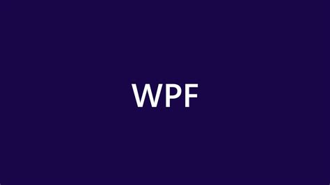 Net Core WPF 的图像结果