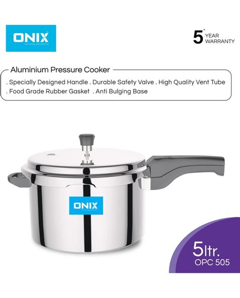 Onix OPC 505 5 L Pressure Cooker (Aluminium)