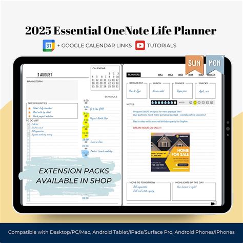Image result for OneNote Daily Planner Template