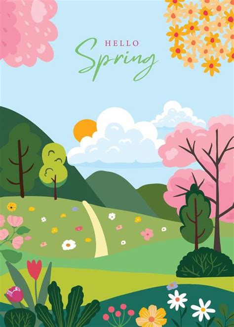 Image result for Spring Cartoon Outline