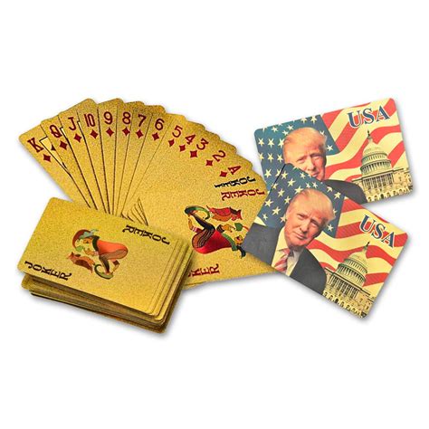 Trump Playing Cards (Gold or Silver)