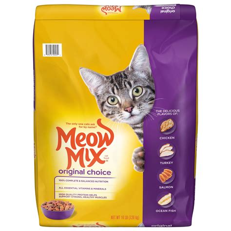 Meow Mix Original Choice Dry Cat Food, 16 Pounds - Walmart.com