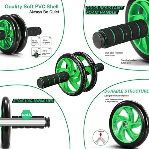 Buy 4 in 1 Ab Wheel Roller Push-up Bar Jump Rope Kit Set Portable Home ...