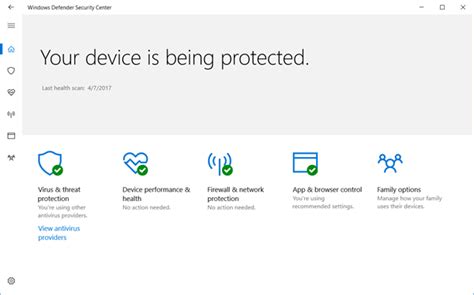 Windows Defender SecurityCenter 的图像结果