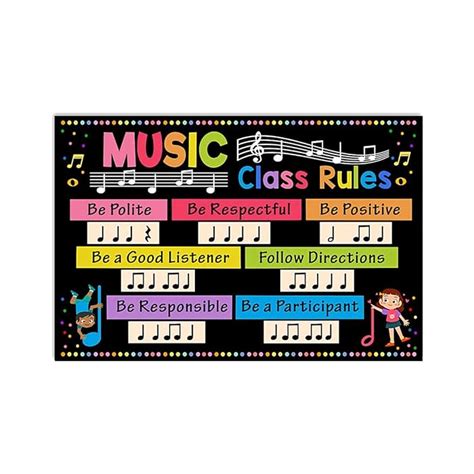 Buy Generic Debra Benn Teacher Music Class Rules Poster, Poster ...