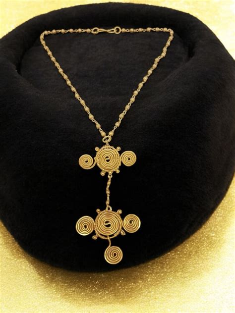 Mohini Spiral Pendant Brass Chain Necklace – Quirky Kanya Brass Jewelry ...