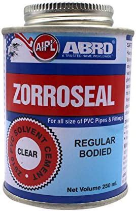 ABRO ZS10P-250-T ZORROSEAL Solvent Cement for PVC Pipes & Fittings Fast ...