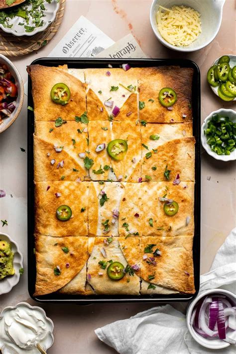 Sheet Pan Quesadillas | Recipe | Sheet pan recipes, Vegetarian recipes ...