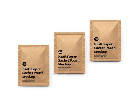 Sachet Mockup Psd Kraft Paper