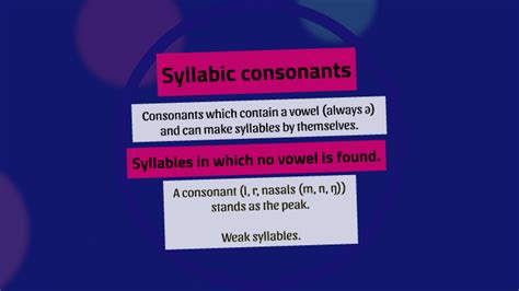 Image result for Syllabic Consonants Examples