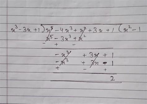 Using long division method divide the polynomial x ^ 5 + 0x ^ 4 - 4x ...