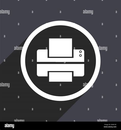 flat design printer vector icon Stock Vector Image & Art - Alamy