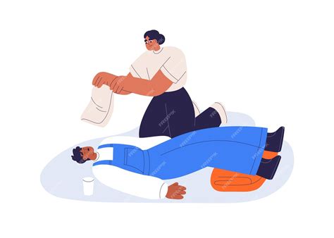 Primeros auxilios para una persona desmayada e inconsciente mujer ...