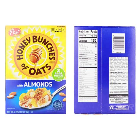 How Many Cups In A Serving Of Honey Bunches Of Oats