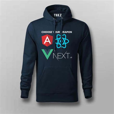 Choose your Weapon- Angular - React - Vue - Next.Js Hoodie for Men ...