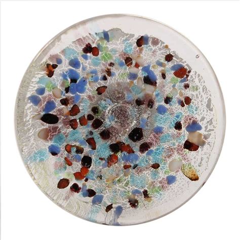 Mixed Color Flat Glass Cabinet Knob