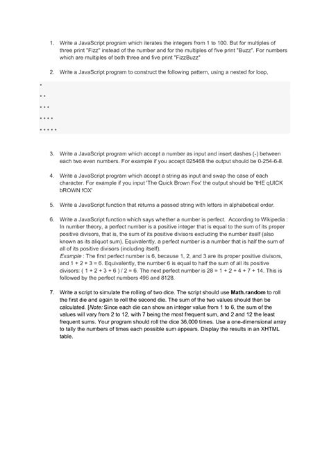 Image result for JavaScript Exercises Examples