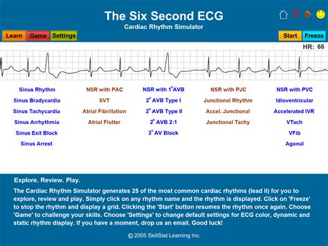 Medical Programs: ECG Simulator - The Six Second ECG