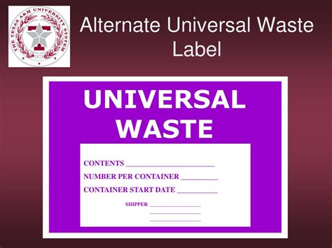 Image result for Universal Waste Label