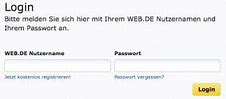 web.de einloggen