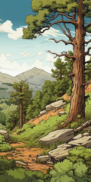 Eichenwald in den Rocky Mountains Eine von Graphic Novels inspirierte ...