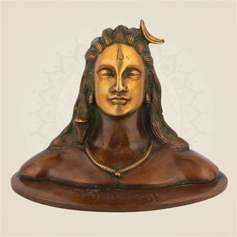 Adiyogi Shiva Brass Idol – Handcrafted Spiritual Sculpture