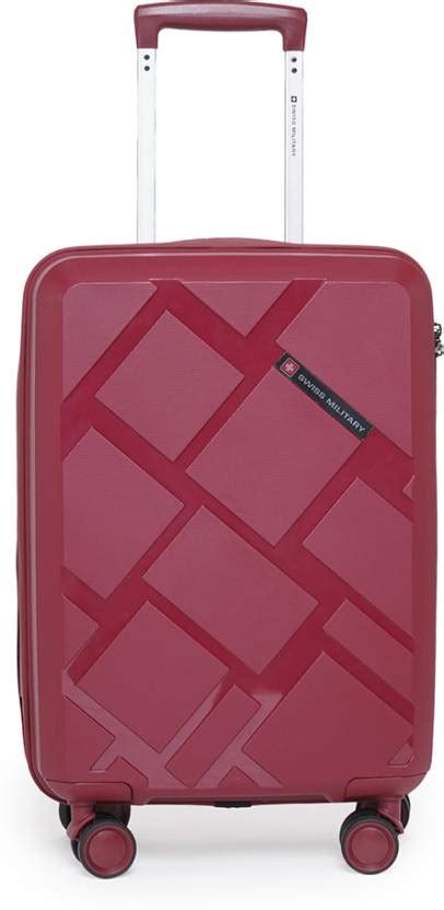 SWISS MILITARY Star Hardtop Trolley Bag Cabin Suitcase - 20 Inch Mauve ...