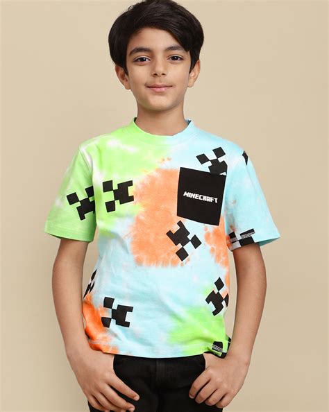 Minecraft Printed Regular Fit Tshirt For Boys – Kidsville