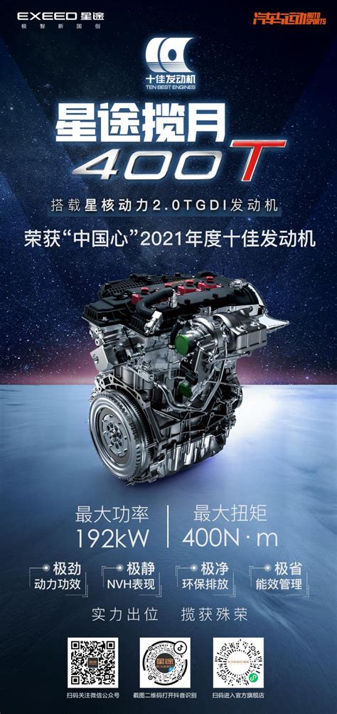 星途2.0TGDI荣获“中国心”十佳发动机 品牌势能厚积薄发 - 哔哩哔哩