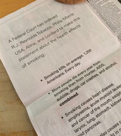 Corrective Statements Important Moment in Tobacco Control - NCI