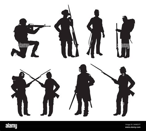 Civil War Silhouettes, Cannon Vector, Civil Revolution, Soldiers, Soldier Silhouette, Armistice ...