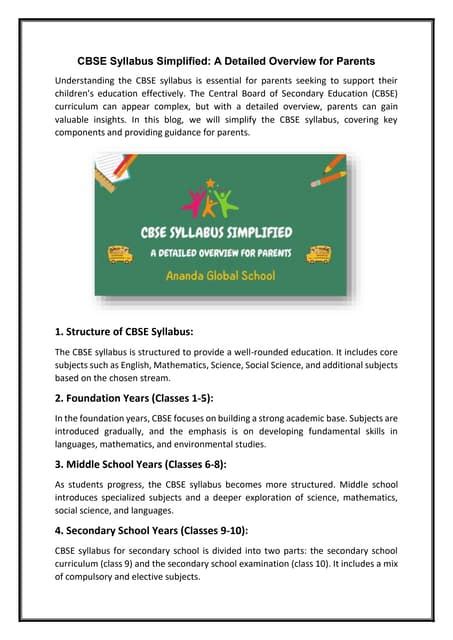 Image result for CBSE Syllabus System Map